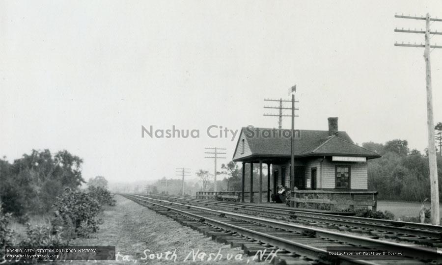 Postcard: Boston & Maine Railroad Station, South Nashua, N.H.